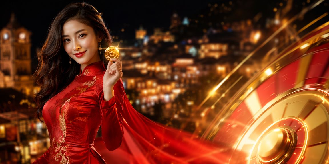 Phụ nữ mặc áo dài trải nghiệm trò chơi roulette tại vùng núi Sa Pa